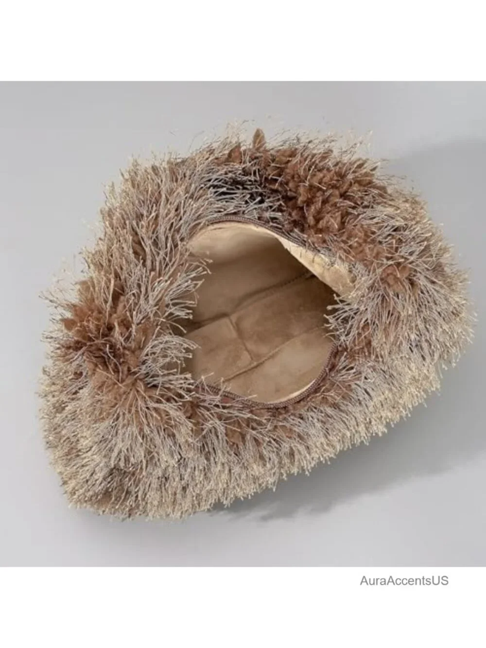Faux Fur Fluffy Hobo Bag Furry Handbag Purse Fuzzy Tote Shoulder Bag